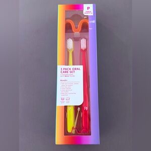 Parker Beauty Co toothbrush ceramic orange wave holder gift set oral hygiene